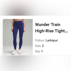 lululemon athletica Wunder Train High-Rise Leggings in Larkspur